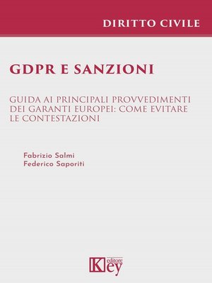 cover image of GDPR e sanzioni